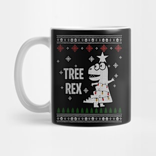 Tree Rex With Christmas Light Mug